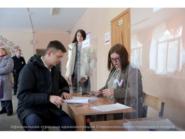 Андрей Чесноков проголосовал на выборах Президента Российской Федерации.